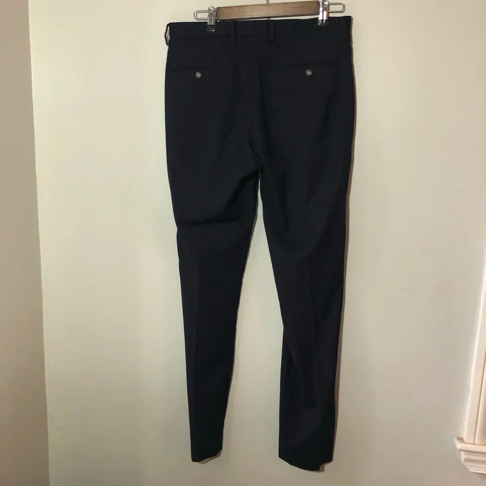 J crew mens ludlow slim fit navy suit pants 32x34 wool blend